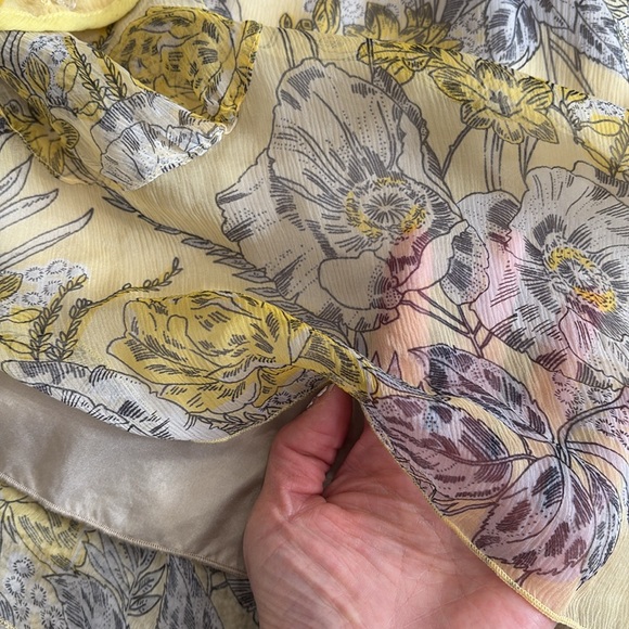 Johnny Was For Love & Liberty 100% Silk Floral Halter Tie Mini Dress Size XS - Picture 7 of 14